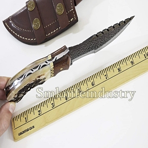 Chasse à La main Tracker Couteau Poignée De Cerf Belle Tracker couteau avec gaine en cuir (smk1991) - Product Image 3