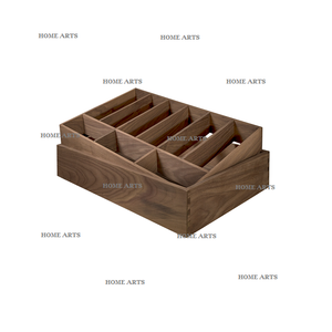 Soporte para cubiertos de madera hecho a mano con 9 compartimentos Diseño de tendencia Tamaño y forma personalizados Soporte para cubiertos - Product Image 1