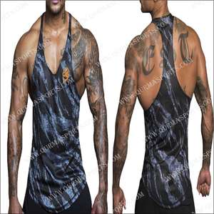 Camiseta sin mangas de gimnasio transpirable de talla grande, ropa de entrenamiento informal cómoda para entrenamiento de levantamiento de pesas, chaleco de tirantes de punto - Product Image 3