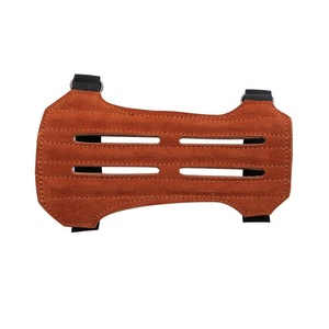 Protector de Brazo de Cuero Vacuno de Alta Calidad para Tiro con Arco, Protección Segura y Ajustable, Accesorios de Entrenamiento de Caza - Product Image 1