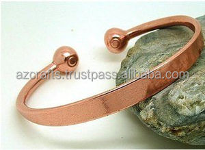 Latest Fashion <b>Copper</b> Cuff <b>Bracelets</b> with Unique Magnet Designs Urban Style Accessory - Product Image 2