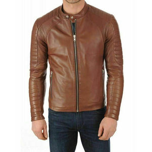 Hot Sale Latest Design <b>Men's</b> <b>Leather</b> Jacket Best Material Light Formal Work Style XL Size Wholesale for Winter Season - Product Image 3