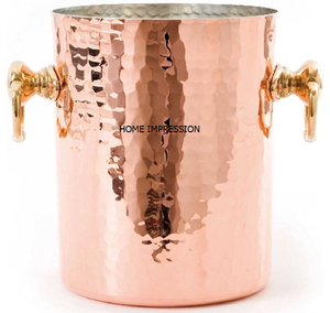 Large Copper Hammered <b>Wine</b> Buckets/Outdoor Party Wedding & Restaurant Supplies <b>Wine</b> Cooler Decoration <b>Wine</b> Buckets for Top Sale - Product Image 2