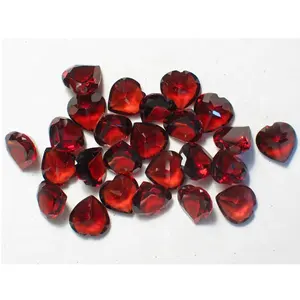 Bella pietra preziosa sciolta di granato rosso naturale personalizza grossista e produttore di gioielli in argento indiano