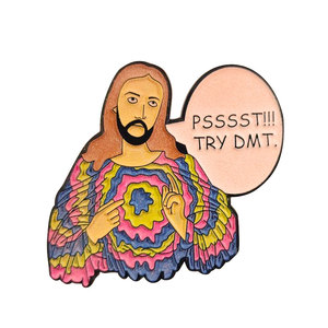 Épinglette de revers en forme de poisson plaqué or personnalisée, cadeau religieux chrétien en émail, Jésus - Product Image 2