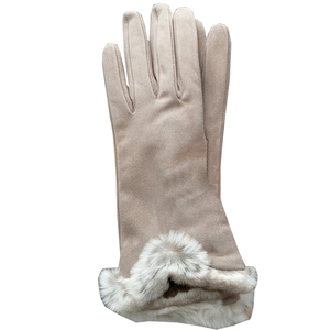 Custom Color Breathable Genuine Leather <b>Fur</b> <b>Trim</b> Wrist Driving Gloves Outdoor/SKI/Travel-Keven Impex Spring/Summer Daily - Product Image 6