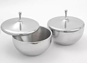 Juego de 3 tazones con estilo para el hogar, vajilla moderna de Color dorado para restaurante, Hotel, cocina, fruta seca, servicio de dulces, Decoración de mesa - Product Image 2