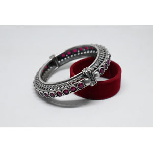 high quality handmade brass latest fashion <b>silver</b> look alike western look openable <b>bangle</b> for girls and <b>women</b> - Product Image 3