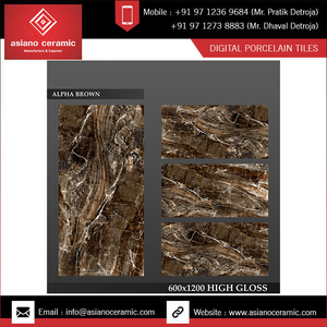 Offre Spéciale belle conception maison hôtel utilisation 600x1200mm bleu azurite carreaux de sol numériques pour wc urinoir. - Product Image 4