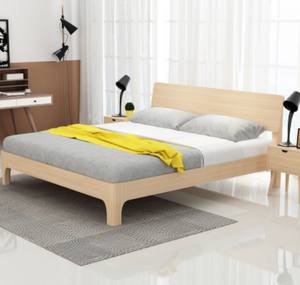 Cama individual nórdica de 1,2 m y cama doble de 1,8 m, muebles de dormitorio de madera maciza de estilo Simple moderno con almacenamiento para uso doméstico - Product Image 1