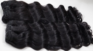 Vente en gros d'extensions de cheveux de vison indien alignés sur les cuticules vierges 100% vague d'eau naturelle et vague profonde cheveux brésiliens Remy bon marché - Product Image 4