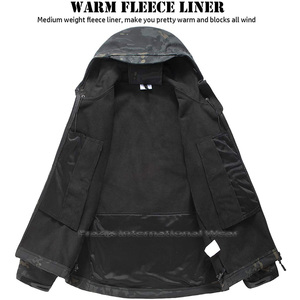 Manufacture New Winter Sports Sublimation Wear Windbreaker <b>Soft</b> <b>Shell</b> <b>Jacket</b>-Men's Waterproof <b>Hooded</b> Customizable Casual <b>Jacket</b> - Product Image 4