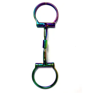 Cincin Snack Bar Horse Bit Rainbow Stainless Steel Multi Warna Longgar