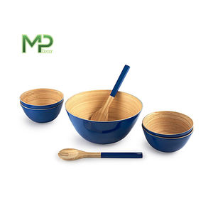 Cuenco de bambú pintado de vida natural de alta calidad, artesanías de bambú de la mejor calidad - Product Image 1