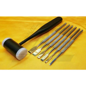Juego de Osteótomos Profesionales para Separación de Huesos Dentales con Martillo Quirúrgico - Kit de 7 Piezas - Product Image 1