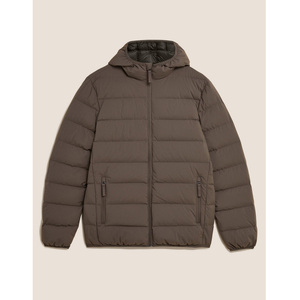 High Quality Men's Winter Padded Puffer Bomber Jacket Hooded Waterproof Factory Direct <b>Heated</b> Nylon/Cotton Bubble <b>Coat</b> OEM - Product Image 6