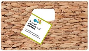 Cestas de hoja de plátano de anidación, paquete de 3 tamaños naturales - Product Image 3