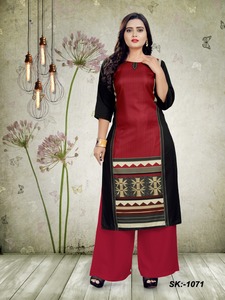 Fantaisie indienne été Kurti femmes Designer indien Long Kurti élégant joli fabricant Lass Surat Apparel - Product Image 3