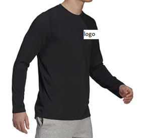 T-shirt de Sport à manches longues pour homme, 65% Polyester, 35% coton, importé du Bangladesh - Product Image 4