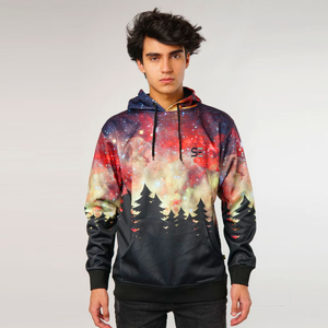 Sweat à capuche personnalisé pour hommes, sweat-shirt blanc Sublimation, de haute qualité, nouvelle mode - Product Image 3