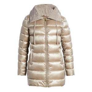 Veste longue en coton pour femmes, manteau durable, fait sur mesure, de qualité supérieure, à capuche - Product Image 1