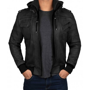 Veste en cuir de moto de style japonais de haute qualité, col montant fin, saison hivernale, vente au détail et en gros depuis Sialkot, Pakistan - Product Image 5
