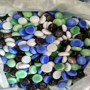 Color Stone Special Polished Shiny Glass Mix color Pebbles for Home Garden Aquarium Landscape Outdoor Decoration