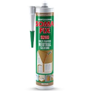 SOMAFIX 280 Ml MULTI PURPOSE NEUTRAL <b>Silicone</b> S260 - S262 - Product Image 1