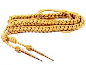 Los mejores oficiales ceremonias trenza de oro pesado de alto grado AIGUILLETTE raro - Product Image 2