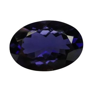 6X8mm ovale coupe naturelle IOLITE prix d'usine de gros pierre précieuse en vrac à facettes de haute qualité par carat IOLITE NATURELLE - Product Image 1