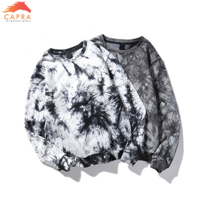 OEM Low MOQ New Design Adult Men's Standard Regular Sleeve Wholesale Round Neck Tie Dye Sweatshirts - Product Image 5