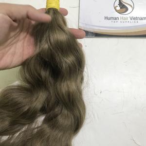 Mechones de cabello 100% humano de Vietnam, pelo virgen alineado con cutícula, 8 colores, pelo ondulado NATURAL - Product Image 3