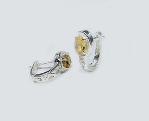 Sterling <b>Silver</b> 925 Custom made Supplier Wholesaler Handmade Unisex Woman Low MOQ Cheap Unique Elegant Natural Gemstone <b>Earring</b> - Product Image 1