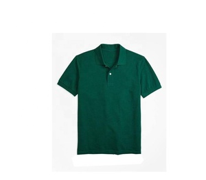 100% algodón y 100% poliéster Unisex Polo camiseta Slim Fit transpirable loro verde corto Unisex Polo camiseta - Product Image 5