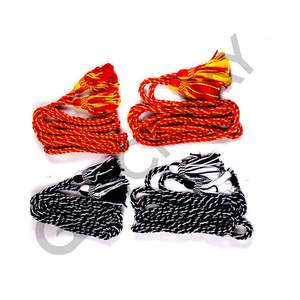 Uniforme ceremonial Nuevo Cordón de pancarta de seda rojo y azul El mejor otro color sólido Fabricación a granel Cuerdas de corneta - Product Image 2