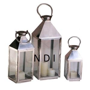 Lot de 3 lanternes à bougies personnalisées pour bougeoirs de meilleure qualité Lanternes à bougie en fer en métal pour la décoration de fête de mariage - Product Image 2