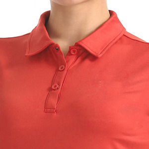 Polos de punto de algodón para mujer al por mayor, ropa de abrigo transpirable de manga corta, camisetas - Product Image 6