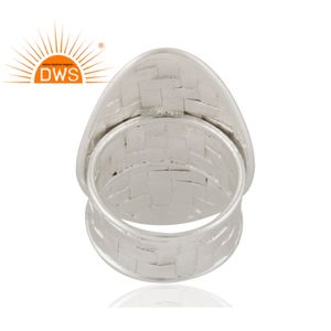 Anillo de Plata de Ley 925 con diseño moderno, hecho a mano - Product Image 3