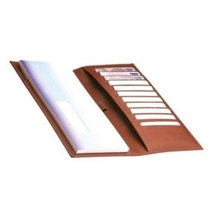 Custom Unisex Bifold Checkbook Cover <b>Wallet</b> Genuine Leather with RFID Feature Business Style Logo Pattern Open Closure <b>Travel</b> - Product Image 1