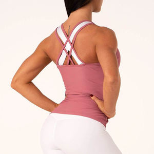 2019 Latest <b>Women</b> Tank <b>Top</b> Fitness Sports Wears Ladies Workout Running <b>Women</b> Gym Custom Logo Design For Cotton <b>Mesh</b> Tank <b>Tops</b> - Product Image 2