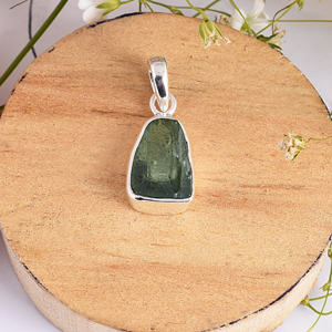 Colgante de piedras preciosas genuinas Potente colgante crudo auténtico Regalo Plata superior 925 Plata de ley Moda Natural genuino para unisex. - Product Image 2