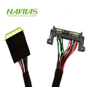 Câble de raccordement d'interface d'affichage OEM 41 broches, faisceau de câbles multiconducteurs 28AWG pour connexion de panneau LCD - Product Image 1