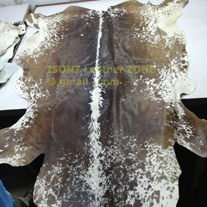 Alfombra de cuero de vaca real alfombra de piel de vaca con el hueco en relieve pelo de cuero - Product Image 4