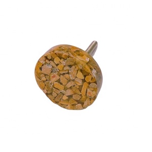 ลูกบิดประตูและมือจับประตูตกแต่งทำจากหินและเรซิน งานแฮนด์เมดสำหรับเฟอร์นิเจอร์ ผลิตในอินเดีย ขนาดความคลาดเคลื่อน 2 ซม. - Product Image 1