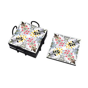 Custom CMYK Printed Wood Coasters Colorful Artwork Coffee Coaster Set Novelty Design Table <b>Decoration</b> & <b>Kitchen</b> <b>Accessories</b> - Product Image 6