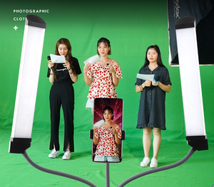 Siyah beyaz yeşil mavi renk pamuk tekstil Muslin fotoğraf arka plan stüdyo fotoğrafçılığı ekran Chromakey zemin kumaş - Product Image 6