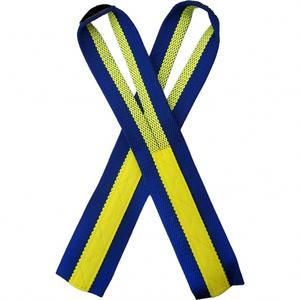 Venta al por mayor de material de neopreno personalizado correas de levantamiento de pesas de algodón blanco para uso físico y gimnasio - Product Image 3