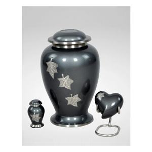 Urnes funéraires avec sculpture de feuilles, urne funéraire en métal pour adulte, urne funéraire bon marché, urne pour cendres humaines, souvenir, cendres humaines, vente chaude - Product Image 5