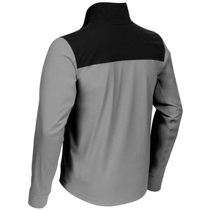 Veste Softshell de sport décontractée pour homme, doublée polaire d'hiver, logo personnalisé, deux couleurs combinées, légère, dernier motif avec logo - Product Image 2