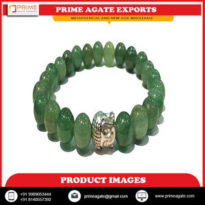 Chakra Stones Bracelet de pierres précieuses extensible à double ligne Cadeau d'affaires fait à la main au prix de gros des exportations Prime Agate - Product Image 6